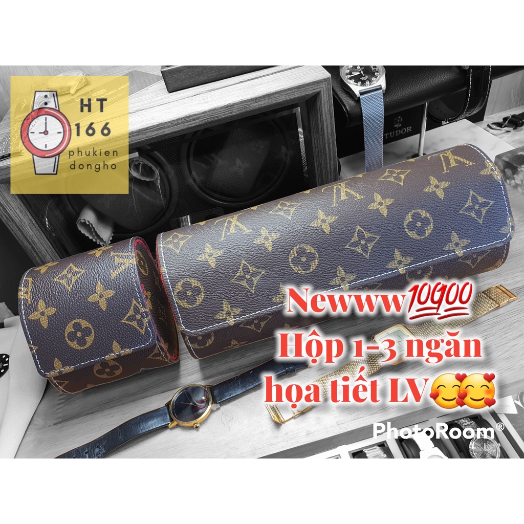 (Họa tiết LVL) Hộp đựng đồng hồ du lịch 1 ngăn và 3 ngăn (Travel Watch Box)