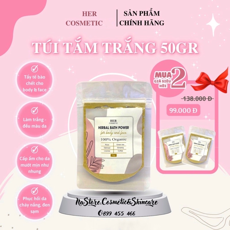 BỘT TẮM TRĂNG THẢO DƯỢC HER COSMECTIC
