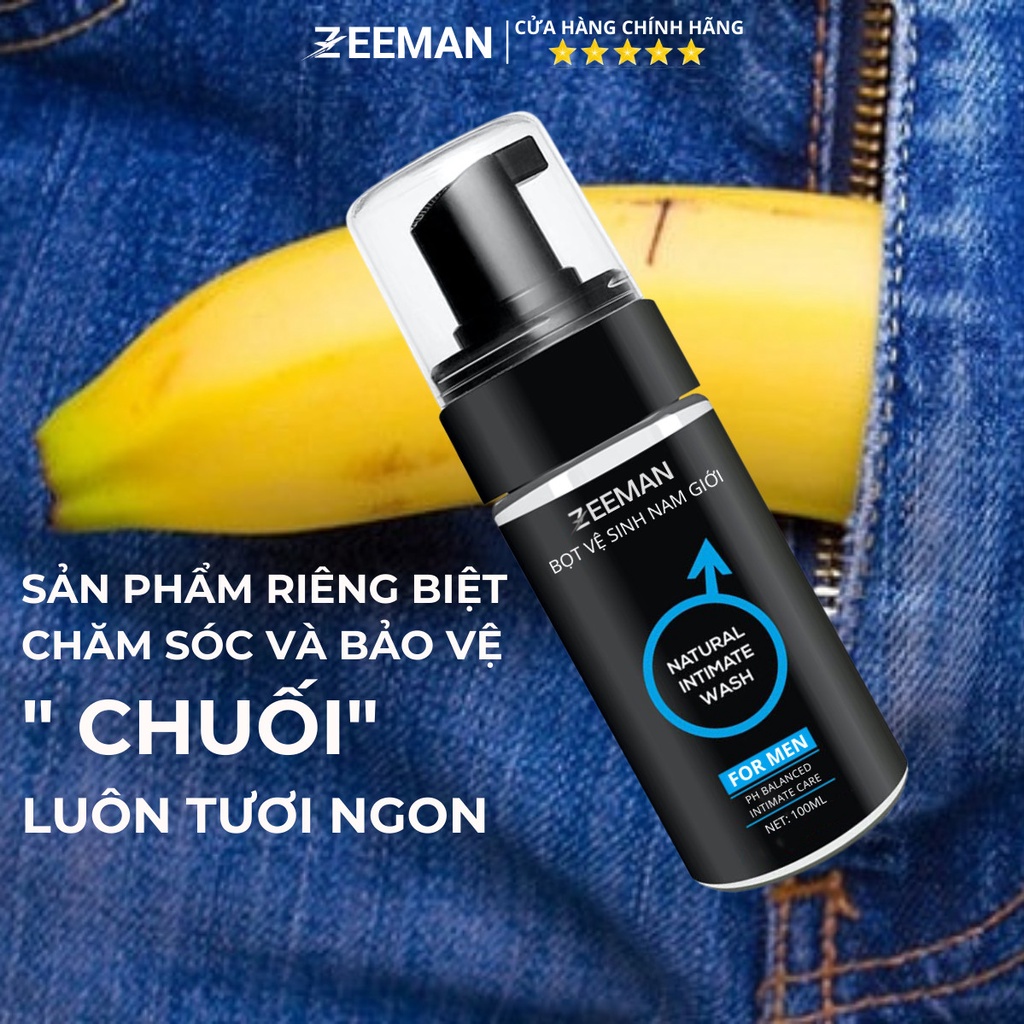 Dung dịch vệ sinh Nam IVORY Dung dịch vệ sinh, Bọt Vệ sinh vùng kín nam 100ml, hương thơm The mát, giảm ngứa vùng kín