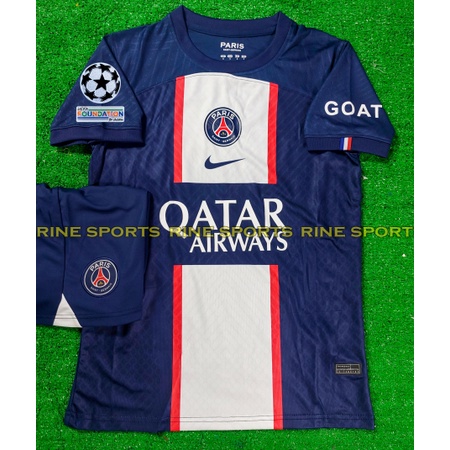 Bộ áo bóng đá PSG sân nhà hàng Thailand 2022 – 2023 chuẩn thi đấu 99%