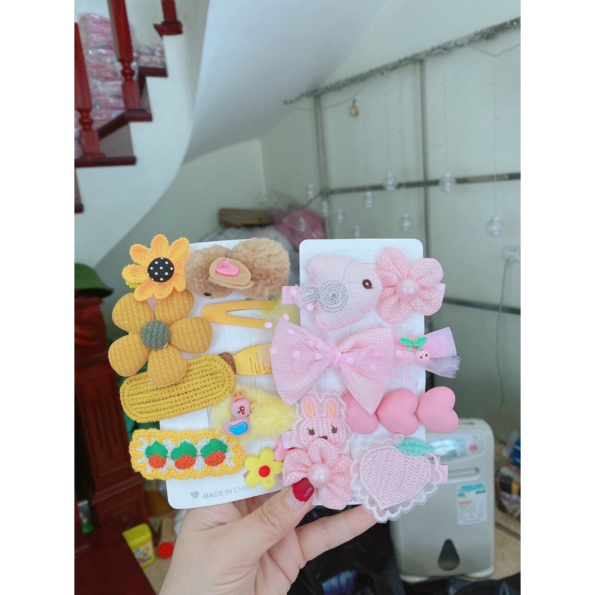 Set 6 Kẹp Tóc Nơ Xinh Xắn Cho Bé Gái