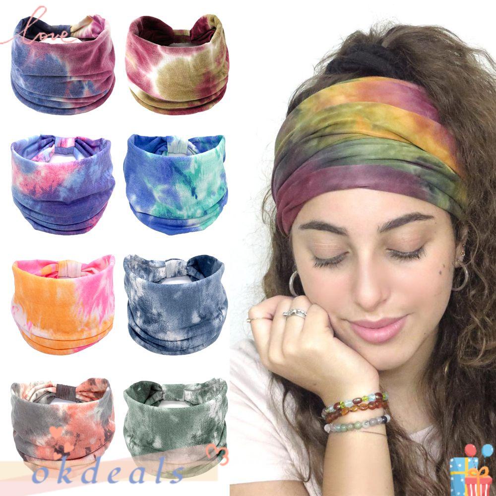 Băng Đô Thắt Nút Bản Rộng Thoáng Khí Tập Yoga Cho Nữ