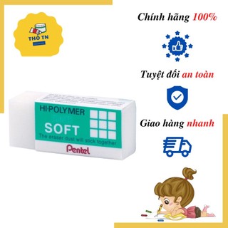 Tẩy Pentel, gôm sạch mềm ZES05 Hipolymer chính hãng 100%