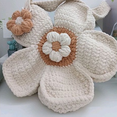 Túi hoa cúc daisy flower blooming bag len nhung đũi handmade dễ thương