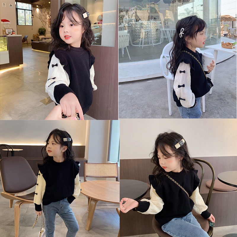 Áo Sweater Mỏng Phong Cách Hàn Quốc Thời Trang Xuân Thu Mới Cho Bé Gái