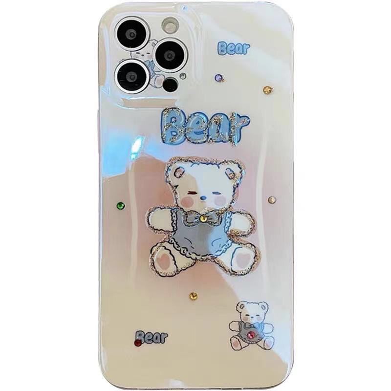 Ốp Điện Thoại Họa Tiết Gấu Hoạt Hình Cho iPhone14Pro 14 14Plus 14ProMax 11 11ProMax 12 12Pro MAX 13 13Pro MAX