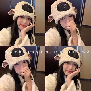 Mũ len lông cừu dày ấm áp
