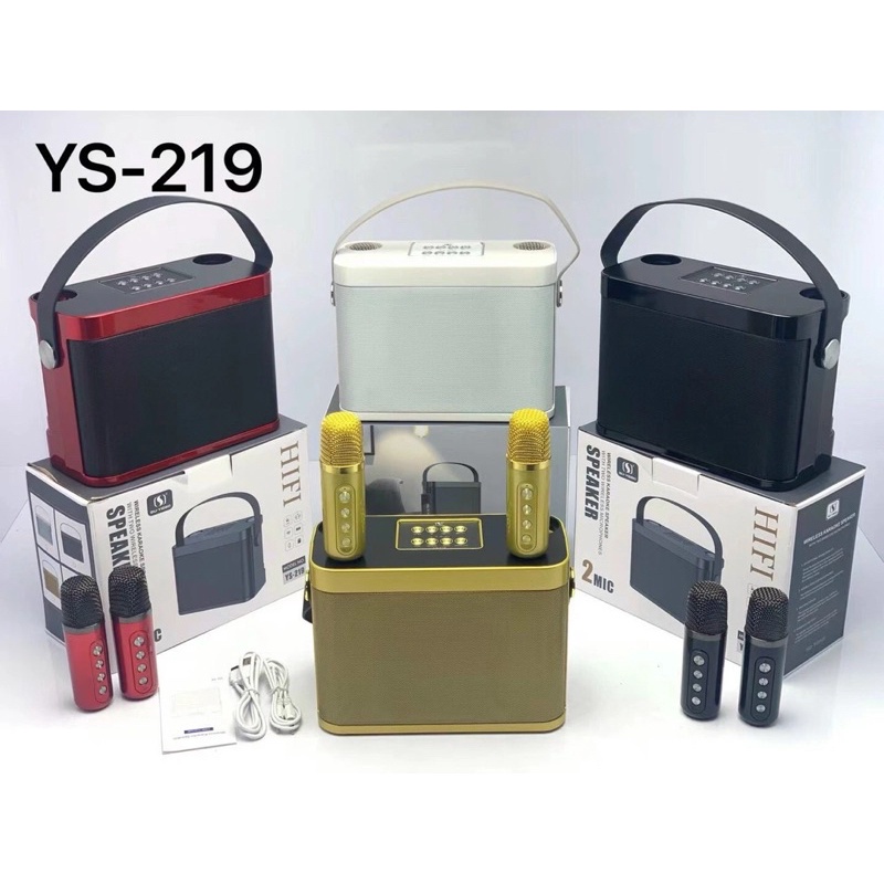 Loa bluetooth SU-YOSD YS-219  kèm 2 micro karaoke công suất 20W