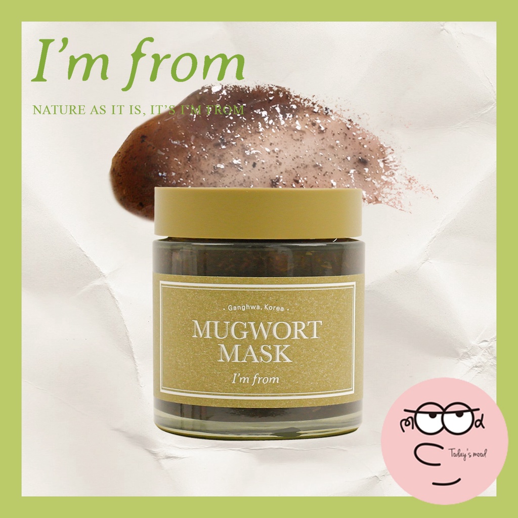 Mugwort mask Mặt nạ ngải cứu 110g | Mặt Nạ Mugwort Thành Phần Hữu Cơ 2.1% Chăm Sóc Da Mặt imfrom im from