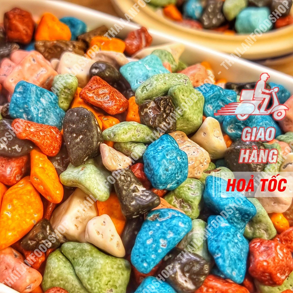 Kẹo Sỏi Đá Nhân Socola Lon 500gr