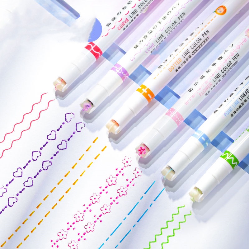 Set 3 Bút Đánh Dấu Màu Sắc Tươi Sáng Nhanh Khô