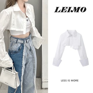 Set áo sơ mi trắng dài tay + áo khoác ghi lê thời trang nữ
