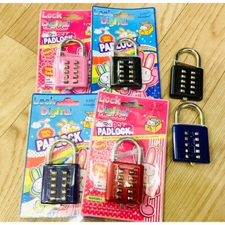 Ổ khóa số bấm lớn 10 số ngang 40mm PADLOCK