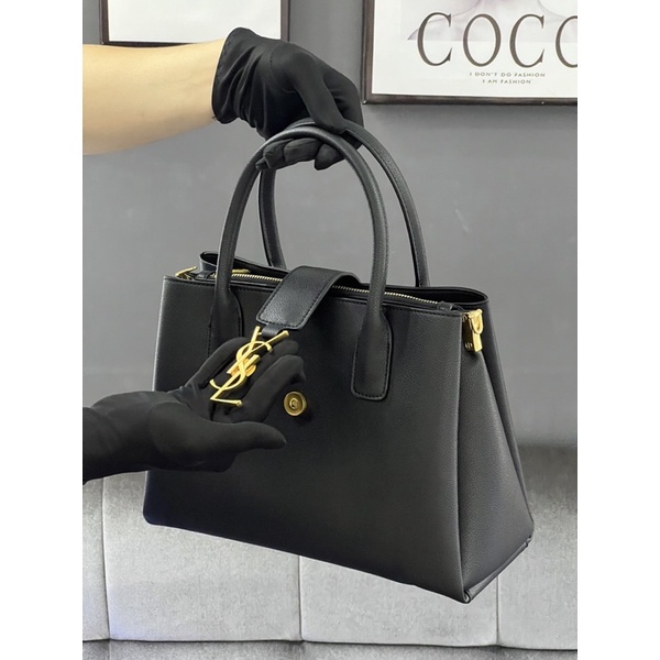 Túi Xách Công Sở Saint Laurent 3 Ngăn Da Thật size 30