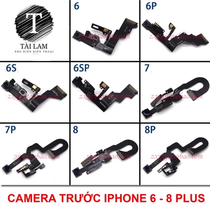 Camera trước 6/ 6 plus/ 6s/ 6s plus/ 7/ 7 plus/ 8/ 8 plus zin bóc máy