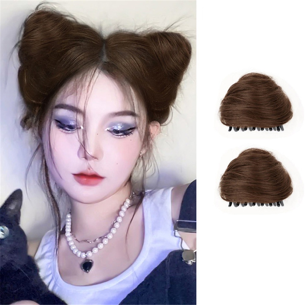1 / 2 pcs Kẹp Tóc Giả Hình Tai Mèo Cho Nữ