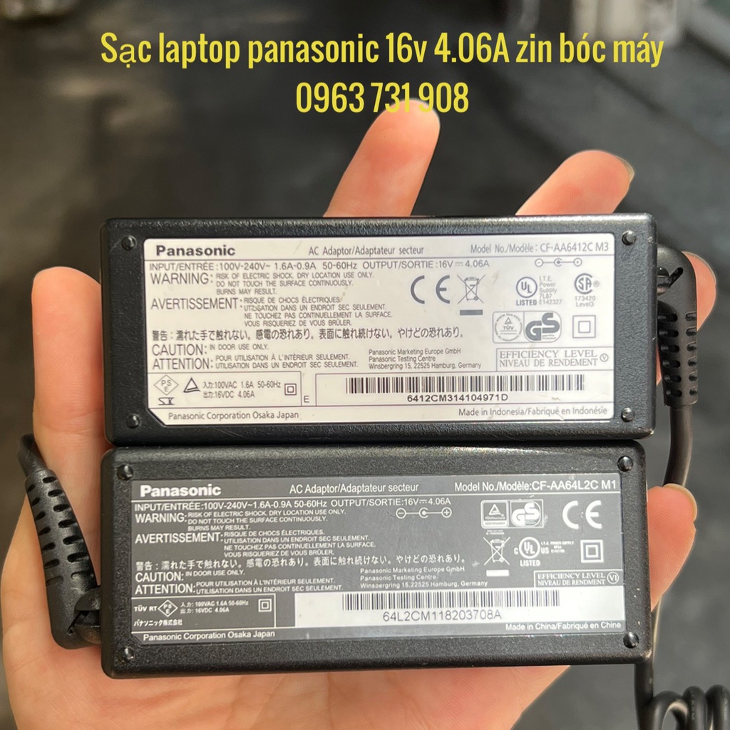 Sạc laptop Panasonic 16V chính hãng 100% - Bảo hành 1 năm.