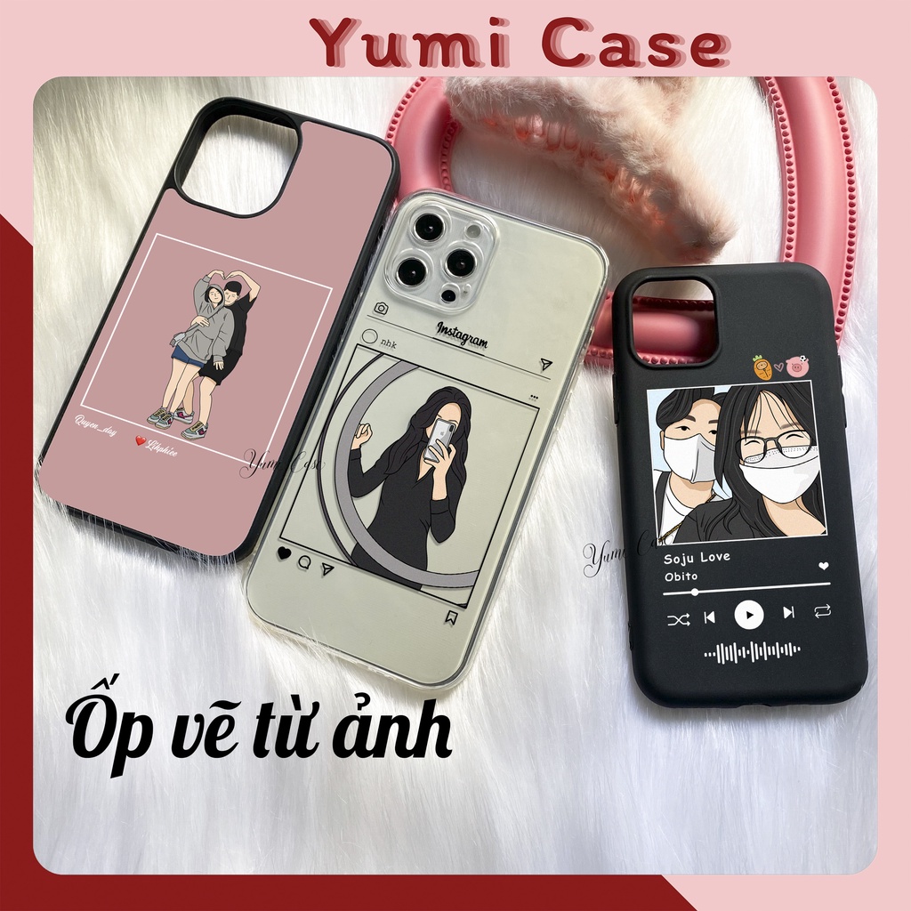 Ốp điện thoại vẽ hình theo yêu cầu cho full dòng điện thoại - quà tặng 8/3 Yumi Case