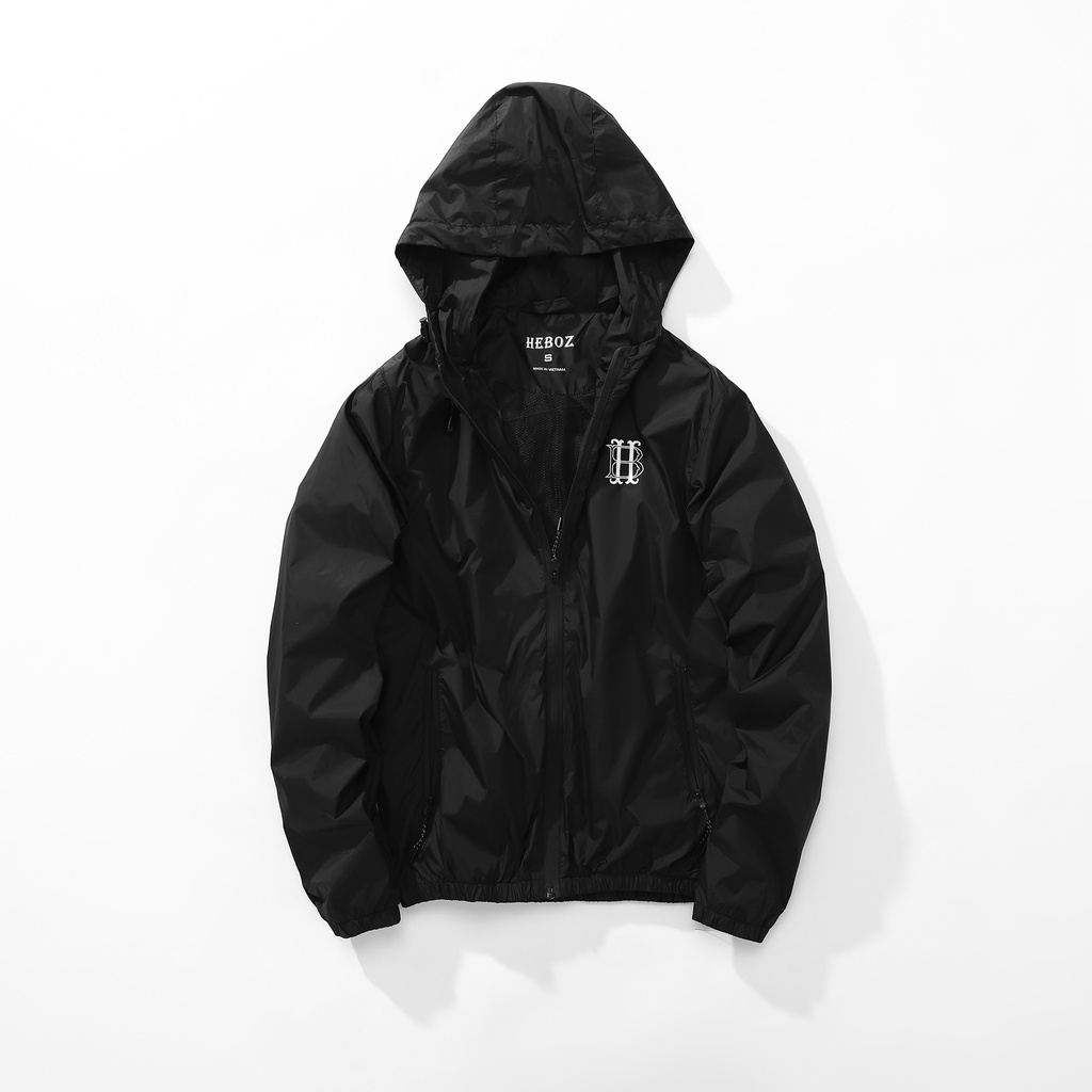 Áo khoác nam HEBOZ chất vải gió 2 lớp có thể đi mưa nhẹ basic cao cấp Heboz 5M - 00001245
