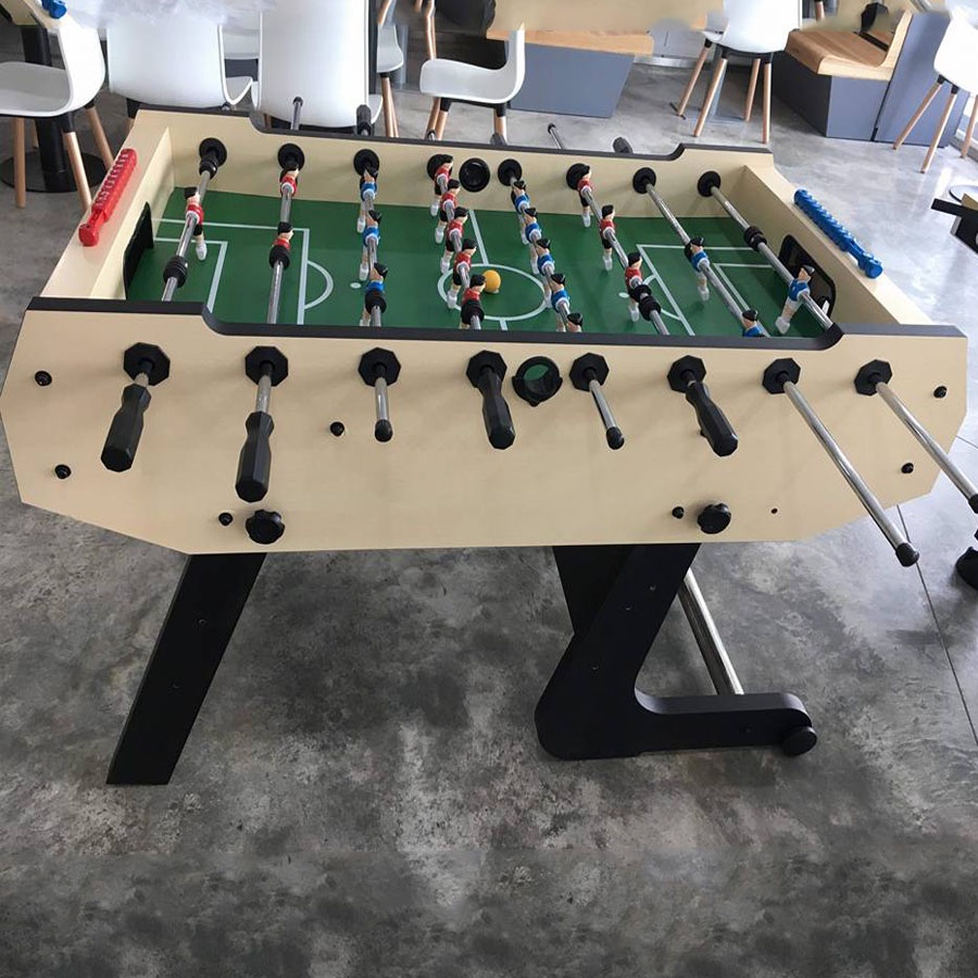 Bàn Bi Lắc Bóng Đá Cỡ Lớn 1,4m Harvard Cream JX 117A Chuẩn Thi Đấu, Banh Bàn Foosball 1m4 Gia Đình Văn Phòng Hanana