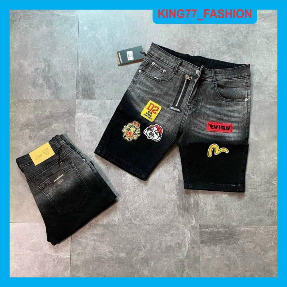 Quần short jean nam EVISU thêu họa tiết siêu đẹp chất jean cao cấp mẫu mới chuẩn shop hot trend !