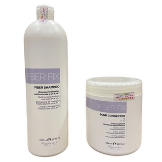 🌾Best Seller🎋Dầu gội và mặt nạ hồi phục tóc liên kết tóc Fanola Fiber Fix 1000mlx2