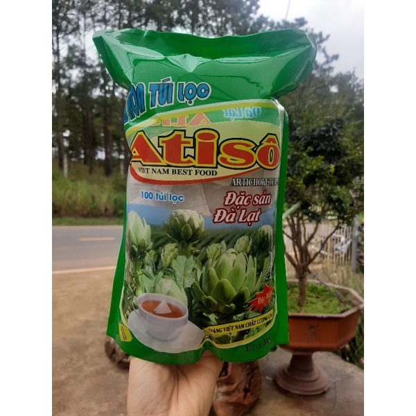 Trà túi lọc atiso mát gan-thải đôc-đẹp da chuẩn vị Đà Lạt gói 200gr