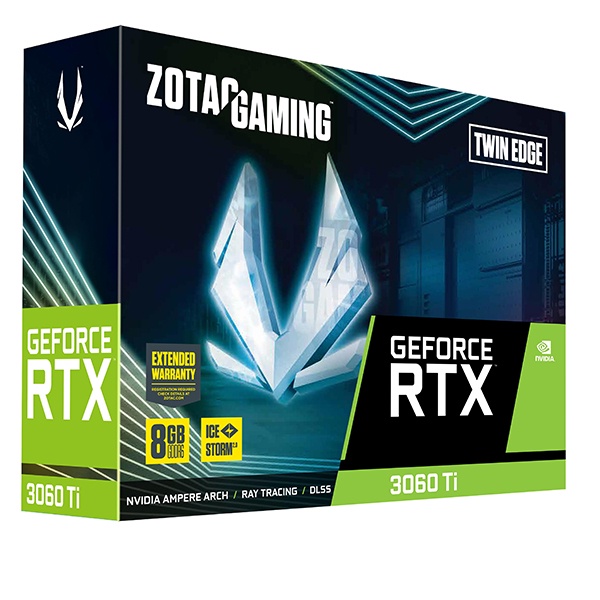 Card Màn Hình Zotac RTX 3060 Ti Twin Edge LHR 8GB GDDR6 256bit - Hàng Chính Hãng