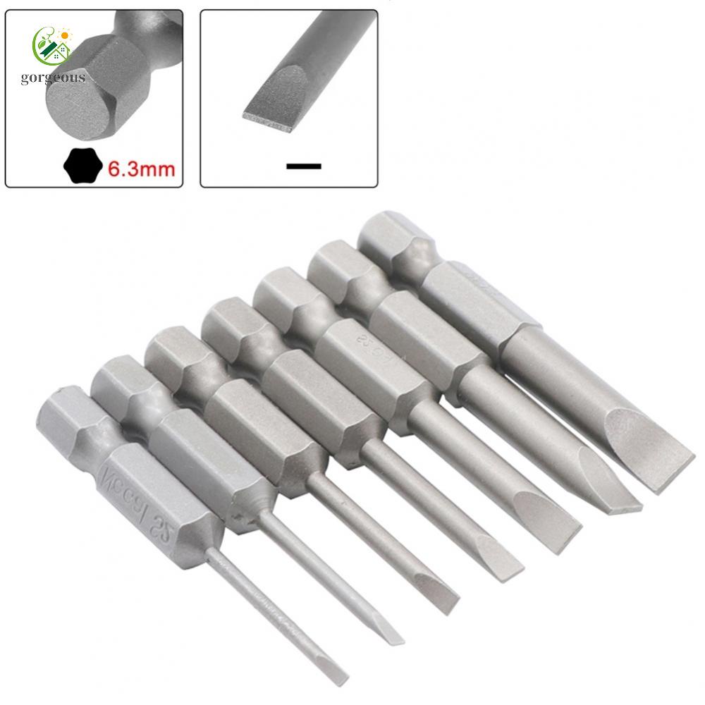 Tua Vít Đầu Dẹt Bằng Hợp Kim Thép 2.0 2.5 3.0 4.0 5.0 6.35mm Chuyên Dụng