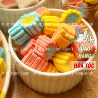 Kẹo Bông Marshmallow (Dưa Hấu, Bông Hoa, Xoắn, Trái Tim) - Lon 200gr