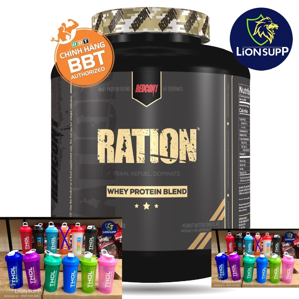 Mã SKAMLTS2012 giảm 15K đơn 0Đ Redcon1 Ration Hydrolyzed Whey Protein Trợ