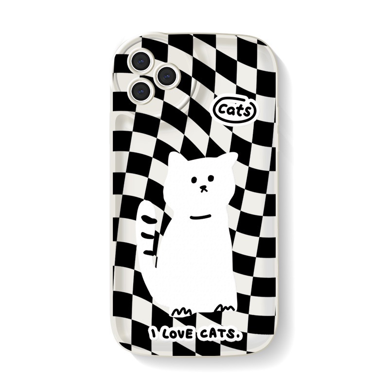 Ốp Điện Thoại Hình Mèo Cho iphone 6 / 6plus / 6splus / 7 / 7plus / 8 / 8plus / xs / 11 / 12 / 13 / pro / max / plus / promax