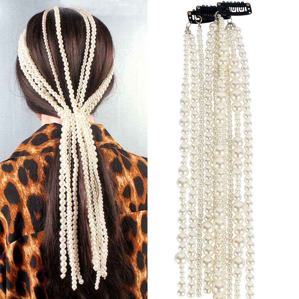 ANEMONE Tóc Giả Tua Rua Dài Kiểu Boho Thời Trang Cho Cô Dâu