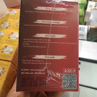 Trà giảm cân vị Đào Đông Anh Plus Bản Nâng Cấp Tặng Trà Sen