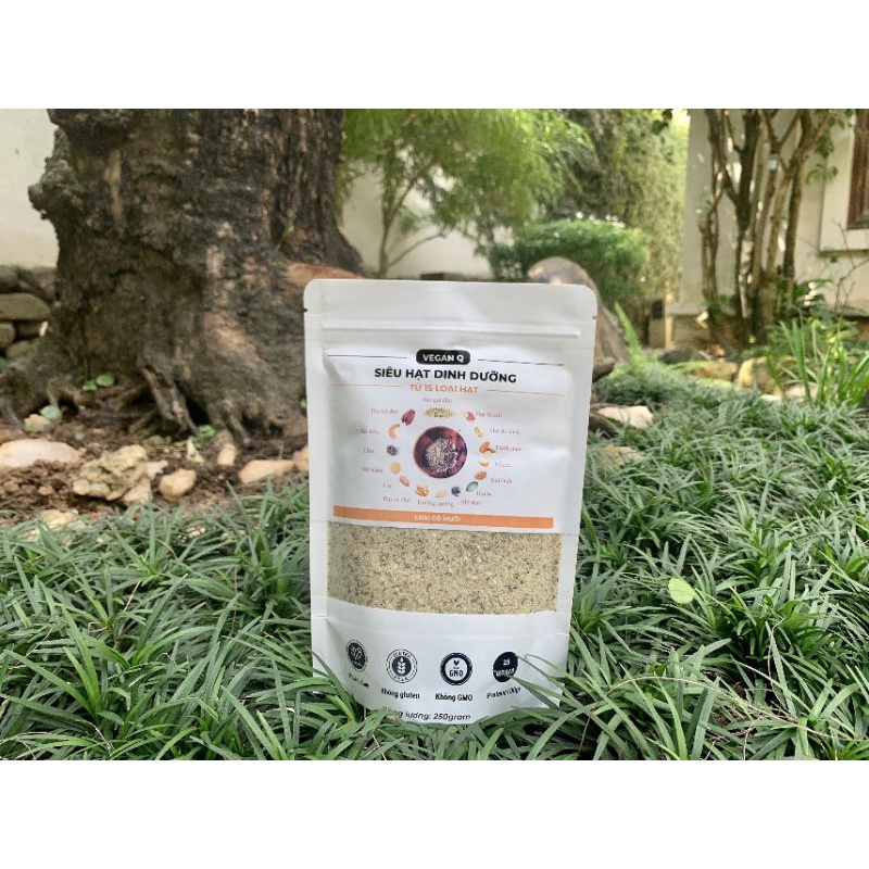 SIÊU HẠT CÓ MUỐI từ 15 loại hạt: Hạt gai dầu, hồ đào, macca, chia, lanh, hạt dẻ cười, hạt Brazil, hạnh nhân, óc chó...