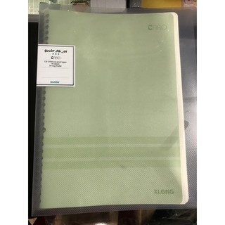 Sổ klong binder file caro còng nhựa 30 chấu 40 tờ a4 120/76, ms 554