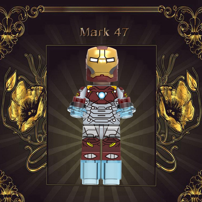 Bộ Đồ Chơi Lắp Ráp Mô Hình Nhân Vật Iron Man Marvel Mark 47