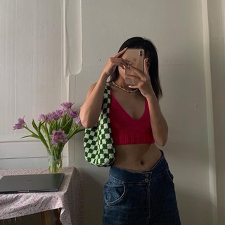 Basic Crochet Crop - Áo móc len - Ichi.sg