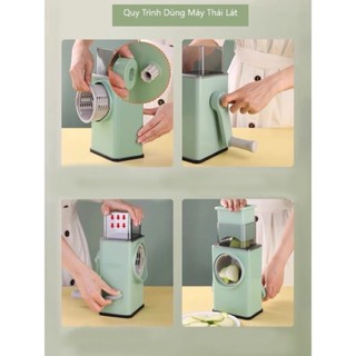 Máy Thái Lát Rau Củ - Thái Lát Bào Cắt Củ Quả Đa Năng 4 in 1🌟