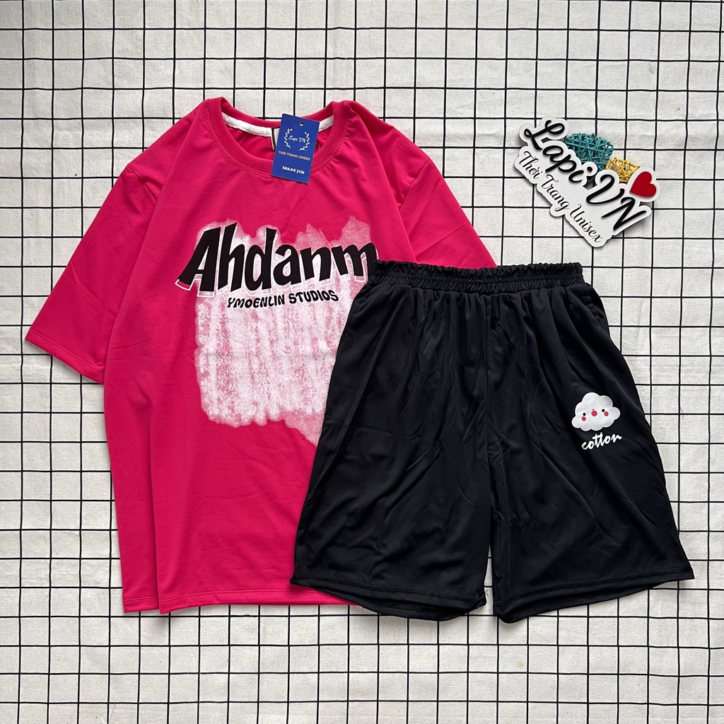 Đồ Bộ Hoạt Hình Unisex AHDANM – Lapi VN, Set Cartoon, Freesize, Thun Cotton, Nam Nữ Đều Mặc Được