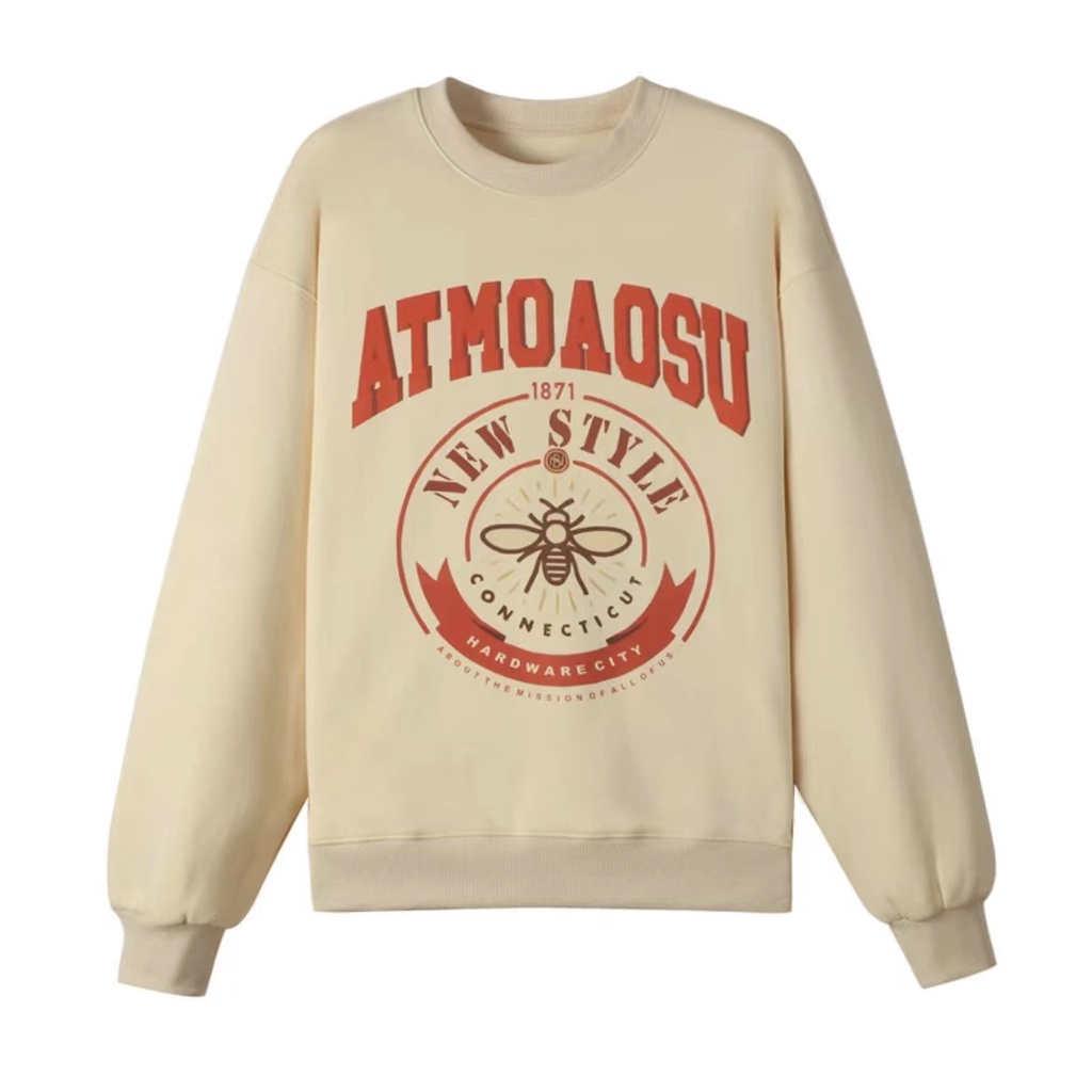 NRVP Mới Áo Thun Tay Dài Dáng Rộng In Chữ Phong Cách Hàn Quốc 2023