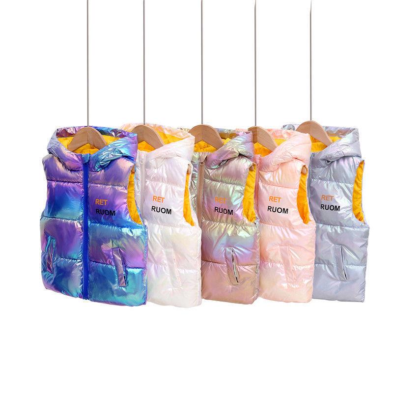 Áo Khoác Phao cotton Dày Không Tay Giữ Ấm Mùa Thu Đông Cho Bé Gái