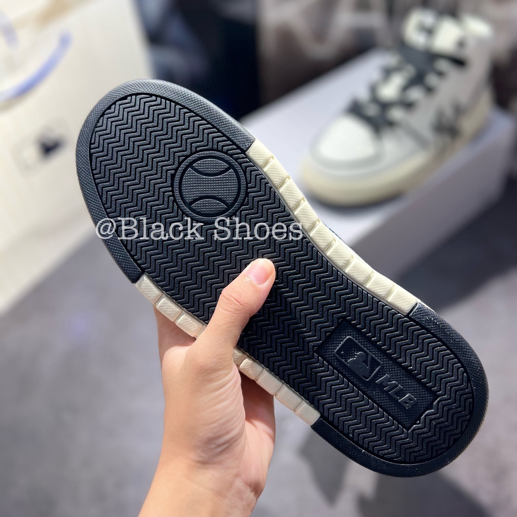 Giày NY MLB Liner Đen Cao Cổ Đế 5cm Giày Tăng Chiều Cao Giày Sneaker Nam Nữ Giày Thể Thao NY Chunky Newyork Hig Mới