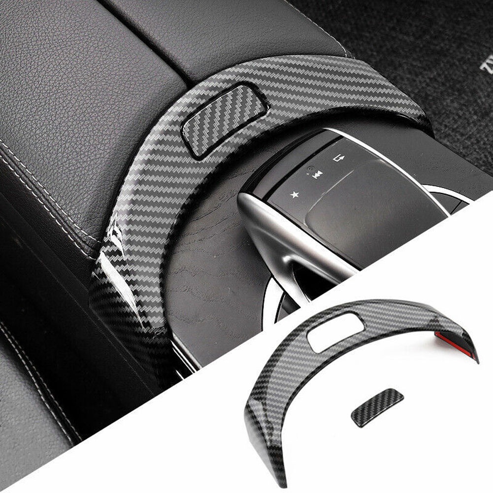 Khung Trang Trí Nút Công Tắc Hộp Tỳ Tay Cho Mercedes Benz C-Class GLC W205 S205 X253