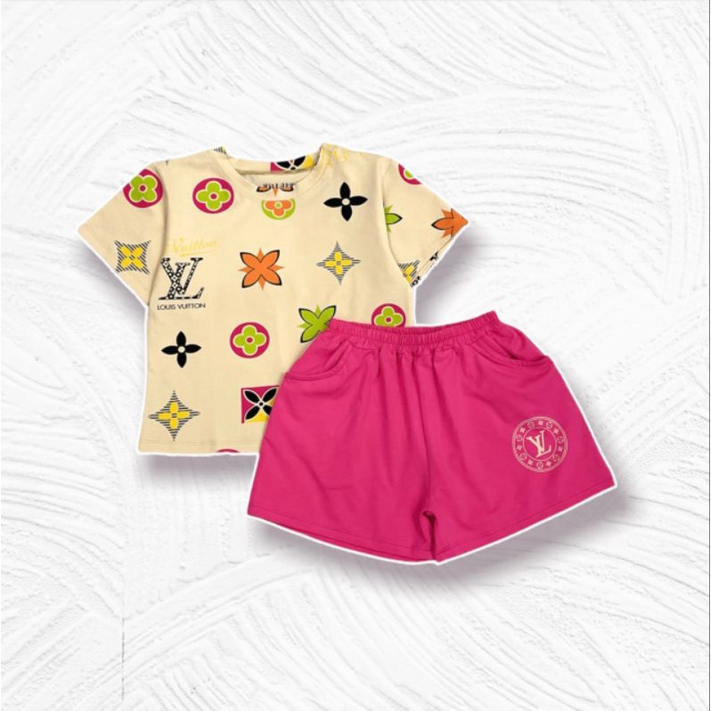 Bộ tay ngắn quần đùi thun cotton 100% chính phẩm hàng shop size cồ