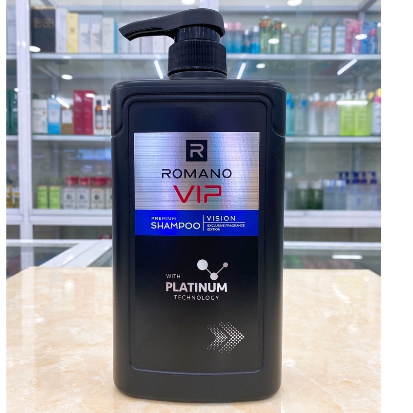 Dầu Gội - Sữa Tắm - Tắm Gội 2in1 Nam Cao Cấp Romano Vip Vision 650g Chính Hãng Công Ty