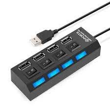 Bộ chia cổng usb 4 và 7 cổng usb hub 2.0 có công tắc.