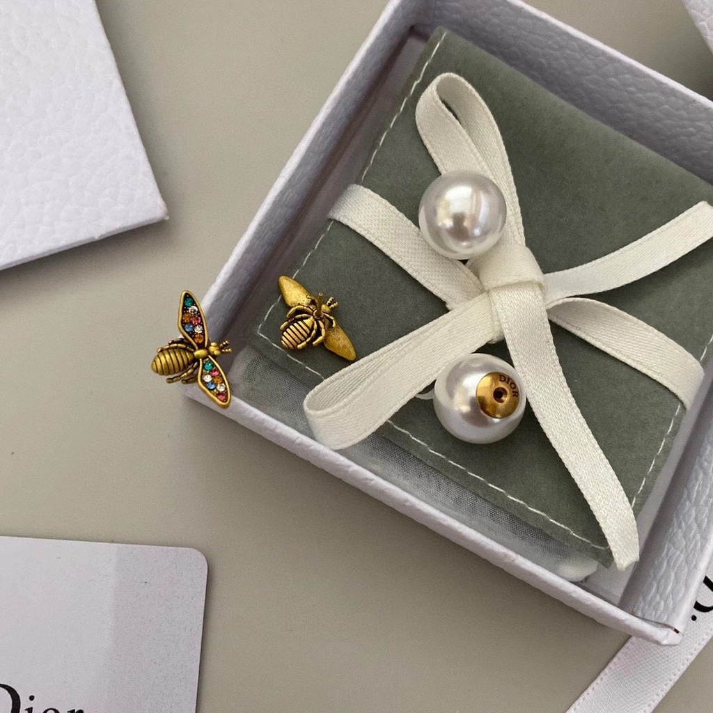 Khuyên Tai Tròn Khắc Chữ Dior Bằng Thép Titanium Thời Trang Cho Nữ