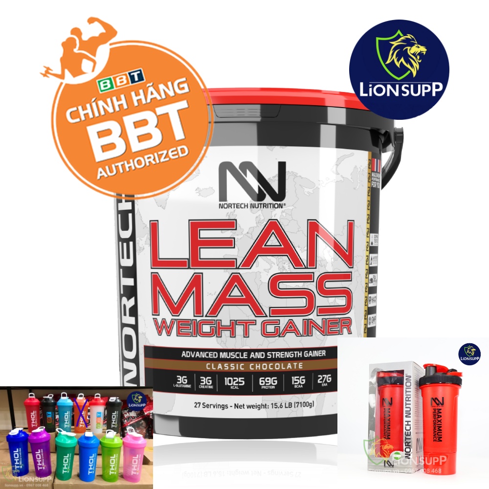 Nortech Lean Mass 7,1 kg – Sữa Mass Tăng Cân Tăng Cơ Nạc Cao Cấp Từ Nauy