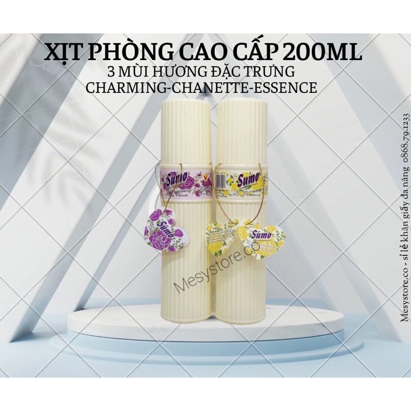 Nước Hoa Xịt Phòng Sumo Cho Ô Tô Nồng Nàn Quyến Rũ Thơm Mát Sảng Khoái và Sang Trong